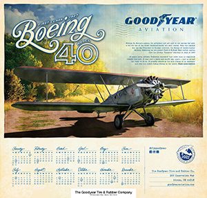 2022 Goodyear Aviation Wall Calendar Cover